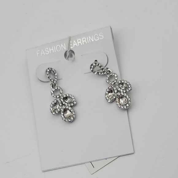 Fashion Rhinestone dangling earrings - Picture 2 of 4